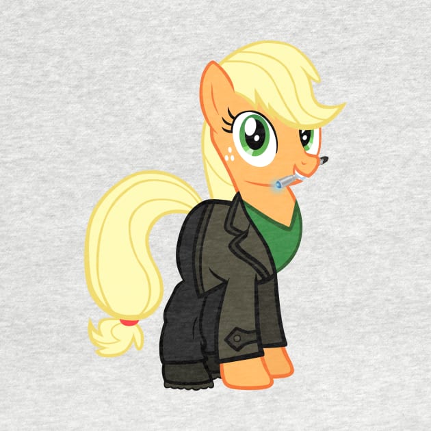 Applejack as the 9th Doctor by CloudyGlow